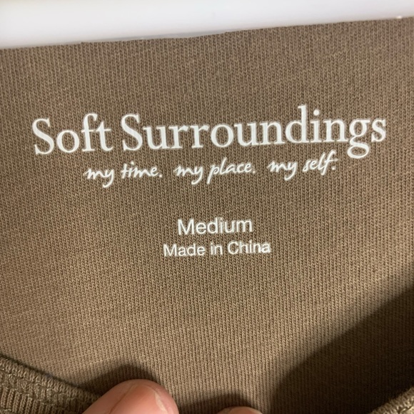 Soft Surroundings Taupe/Brown Peruvian Pullover - Picture 6 of 8